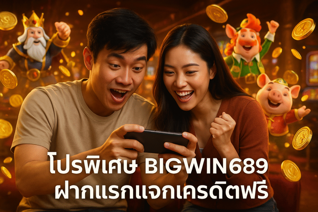 โปรพิเศษ BIGWIN689 ฝากแรกแจกเครดิตฟรี