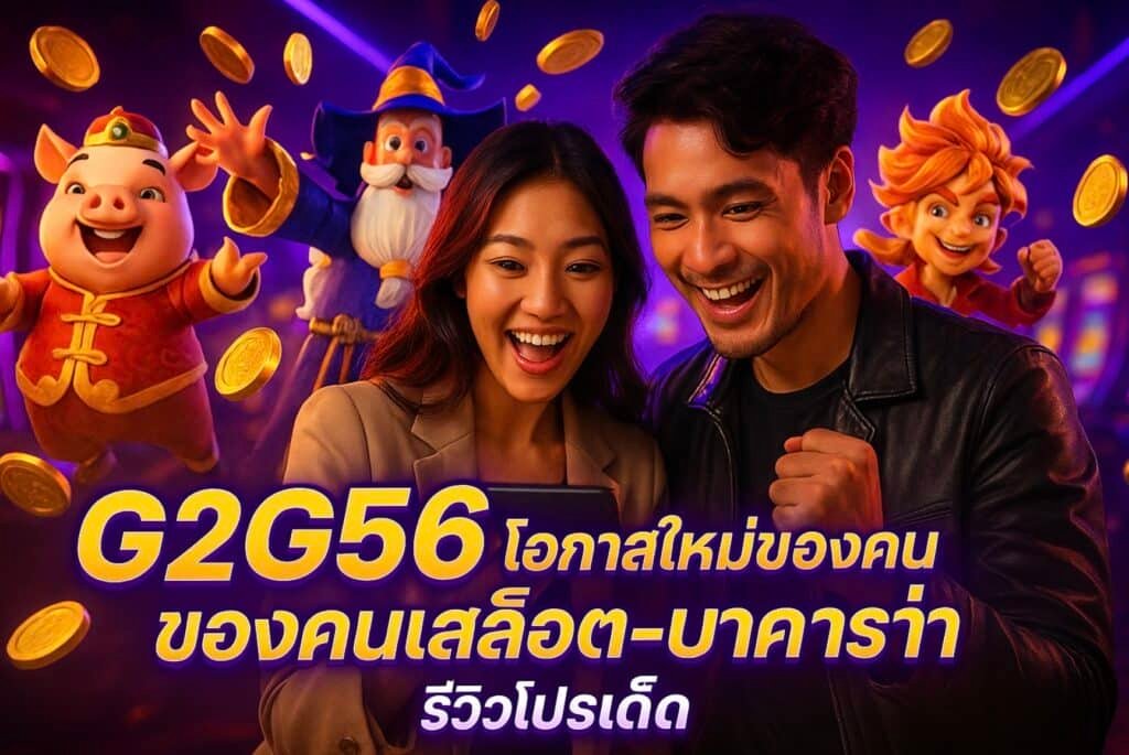 G2G56 โอกาสใหม่ของคนชอบสล็อต-บาคาร่า รีวิวโปรเด็ด